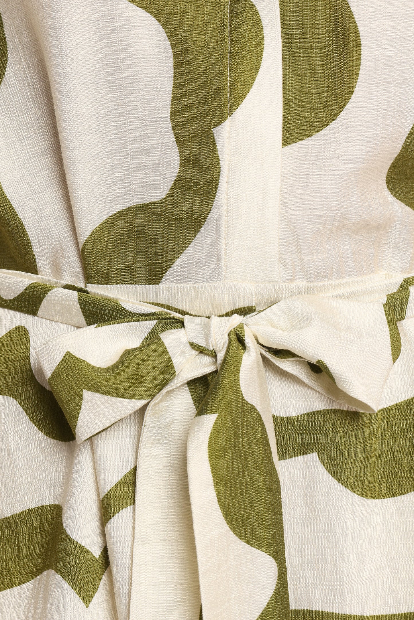 Sheily Tie Waist Romper - Green