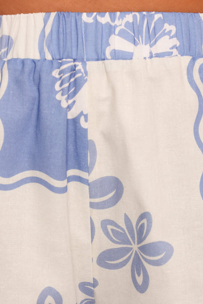 Shellie Shorts - Blue Dahlia