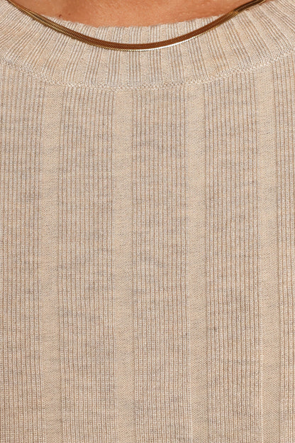 Silvie Long Sleeve Knitted Set - Oatmeal