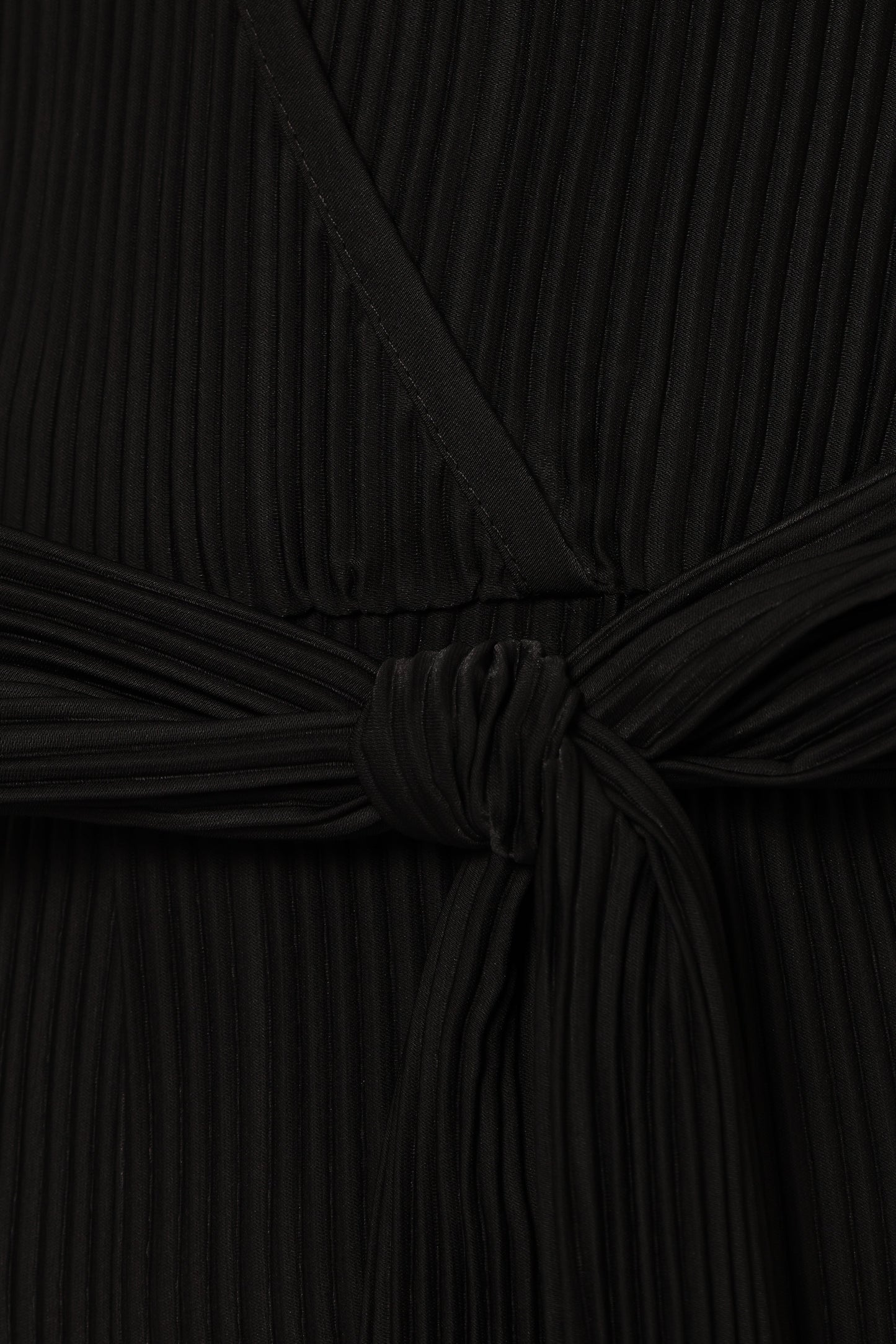 Solange Plisse Jumpsuit - Black