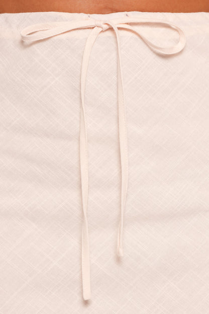 Sonni Linen Mini Skirt - Cream
