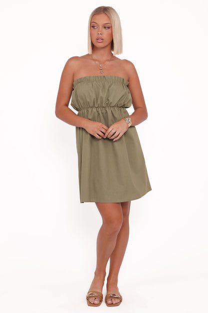 Stratton Mini Dress - Leaf Green