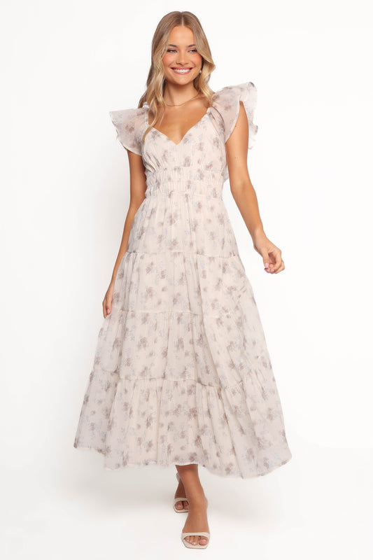 Talia Maxi Dress - Cream Multi Floral
