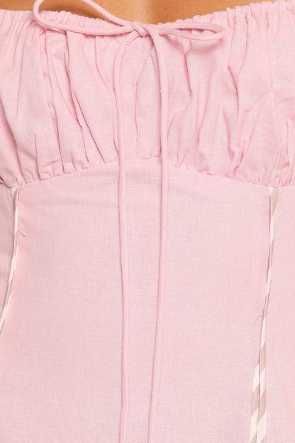 Talyn Midi Dress - Pink