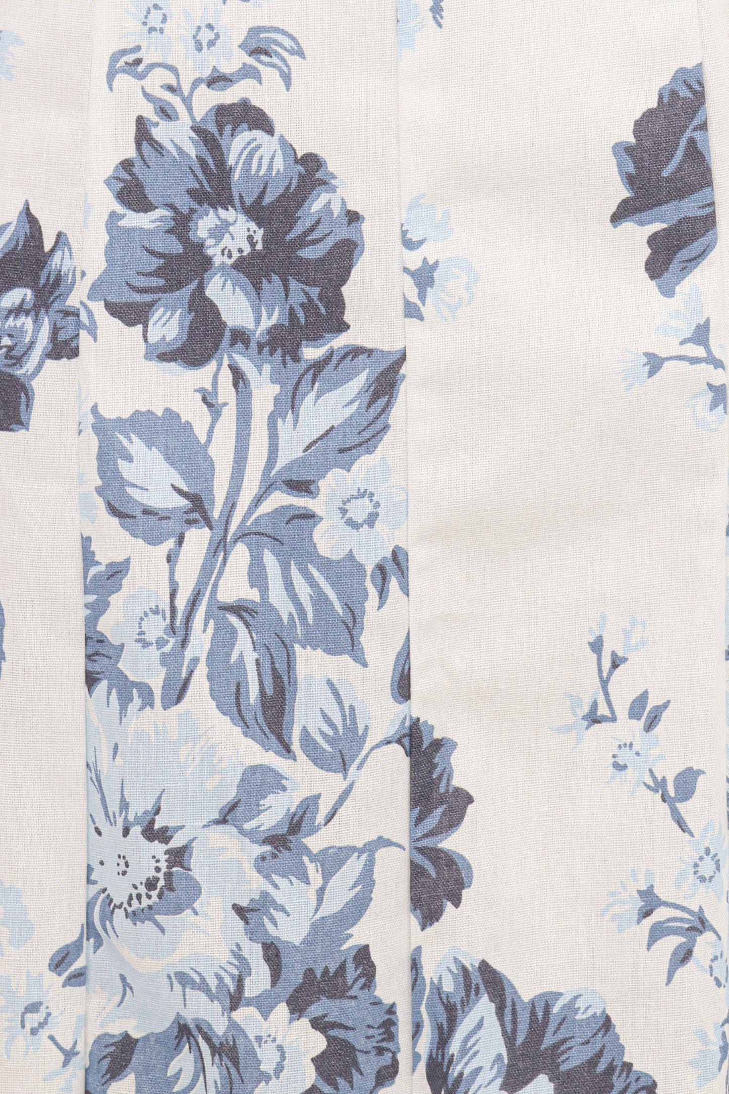 Tamira Strapless Midi Dress - Blue Floral