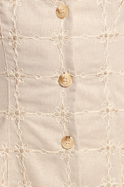 Tayla Mini Dress - Light Taupe