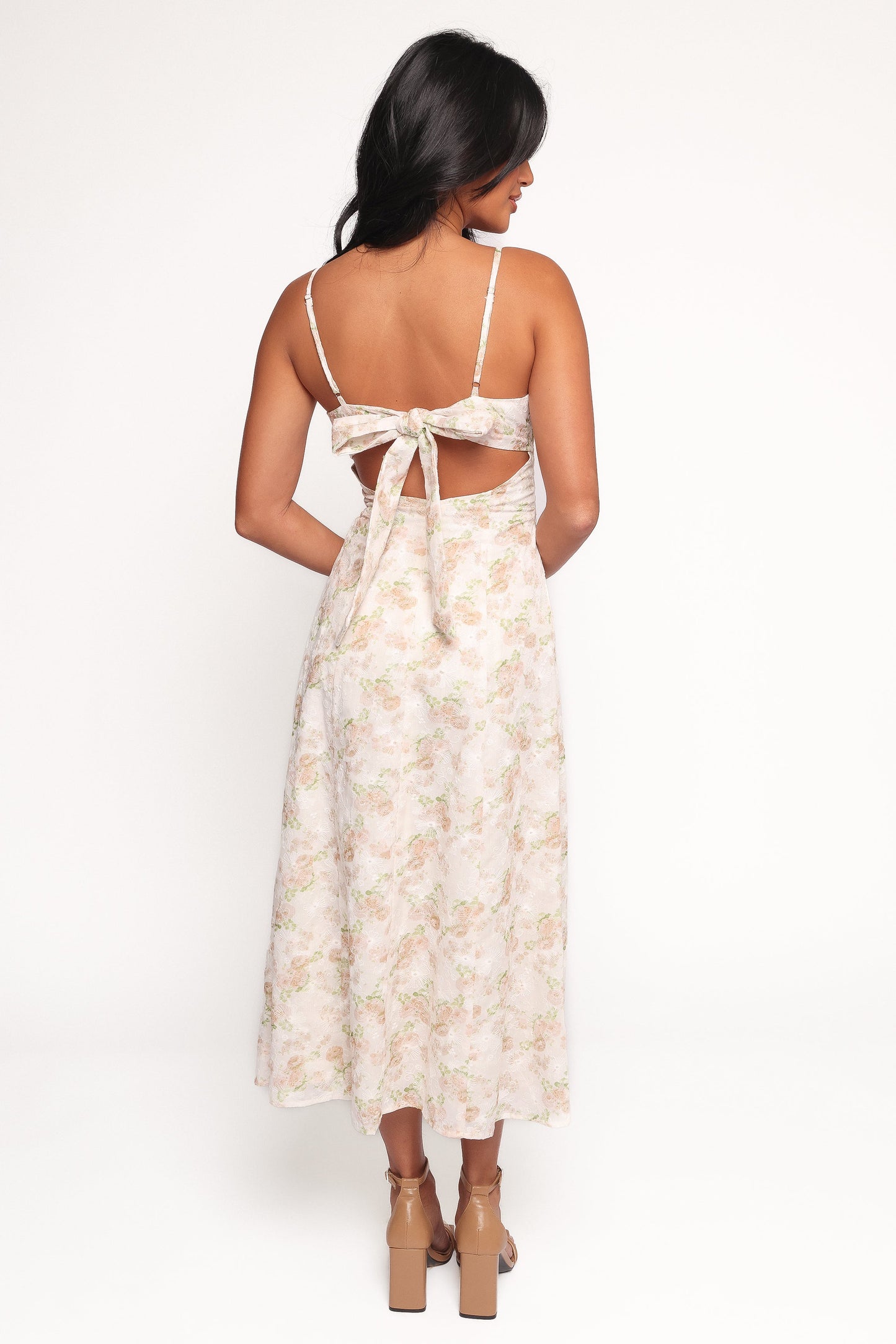 Teah Midi Dress - Pink Floral