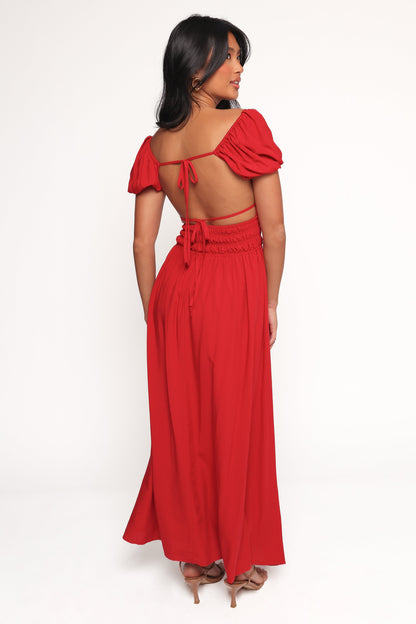 Theodora Maxi Dress - Red