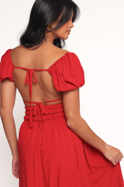 Theodora Maxi Dress - Red