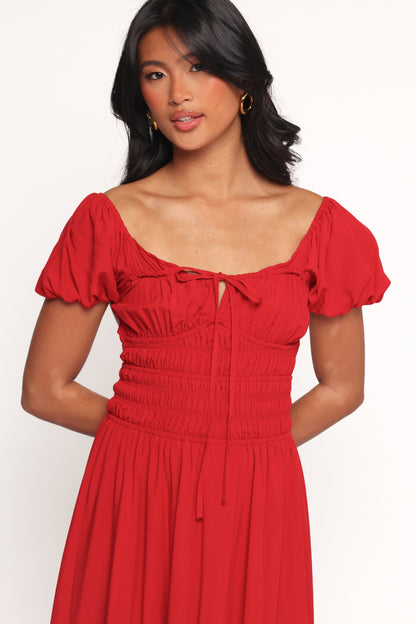 Theodora Maxi Dress - Red