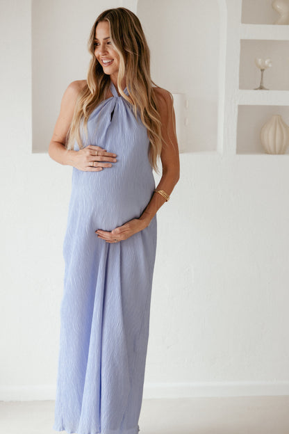 Theophania Maxi Dress - Pale Blue