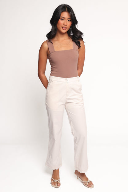 Thiago Scalloped Pant - Cream
