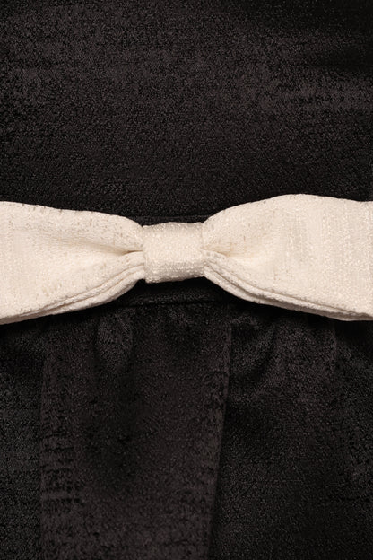 Valentina Mini Bow Dress - Black/Ivory