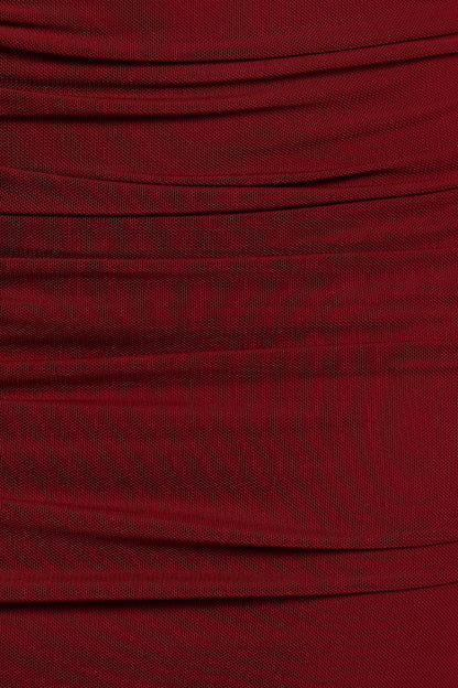 Wella Ruched Knit Top - Berry