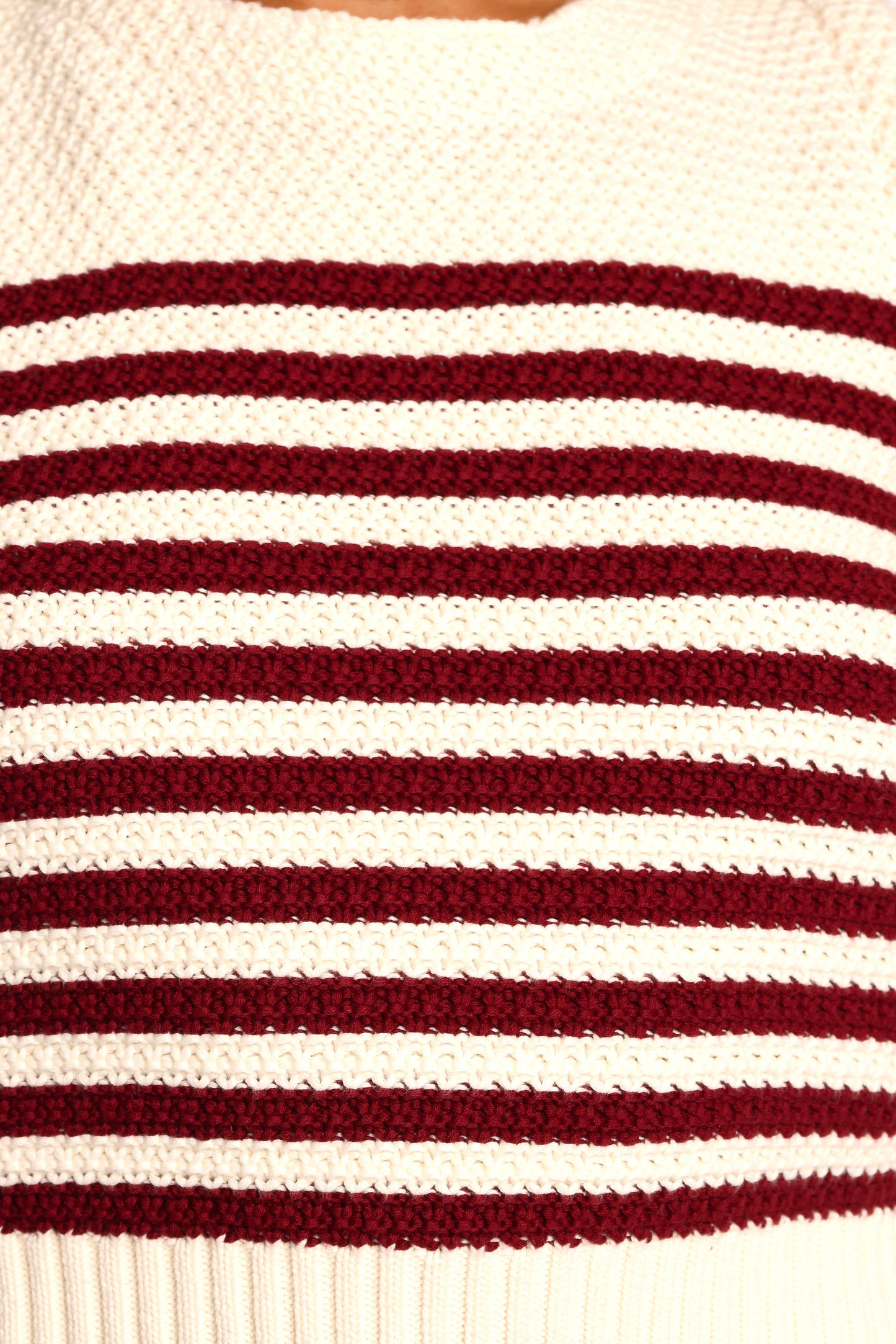 Wensie Knitted Top - Brown Stripe