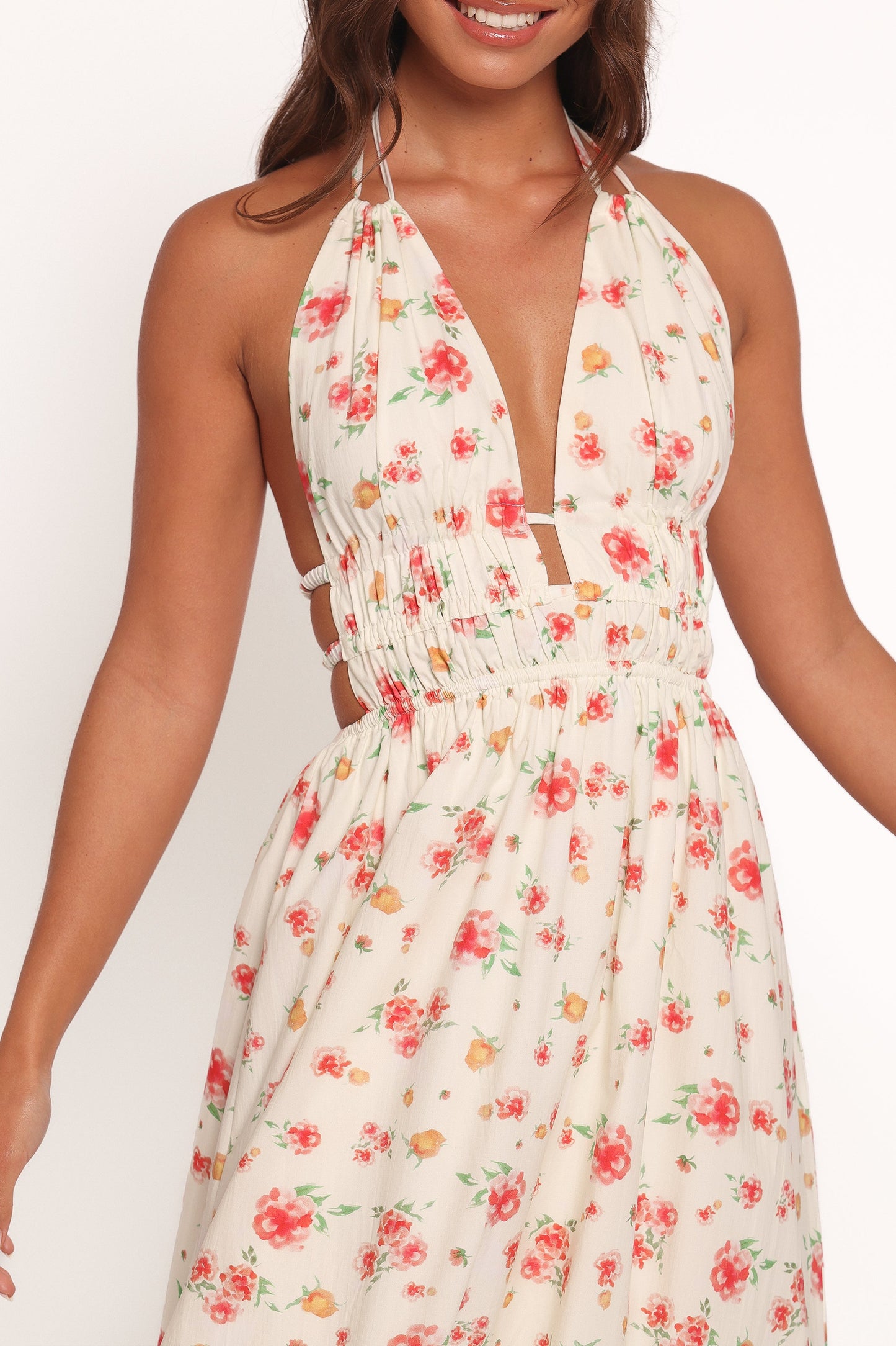 Wilder Halterneck Maxi Dress - Pink Floral