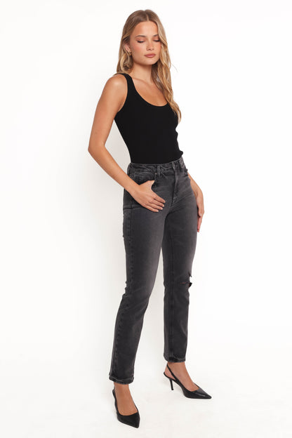 Willa High Rise Straight Leg Jeans - Riot