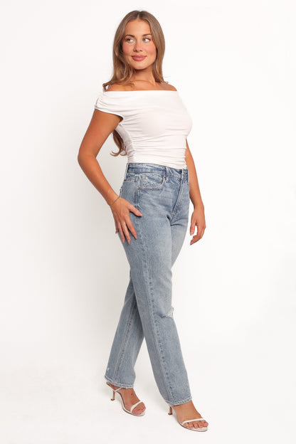 Willa High Rise Straight Leg Jeans - Rogue