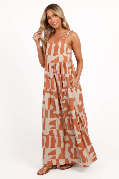 Quincy Maxi Dress - Natural/Camel