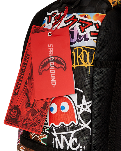 PACMAN LEVELED-UP ART BACKPACK