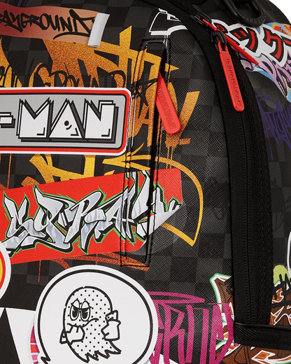PACMAN LEVELED-UP ART BACKPACK