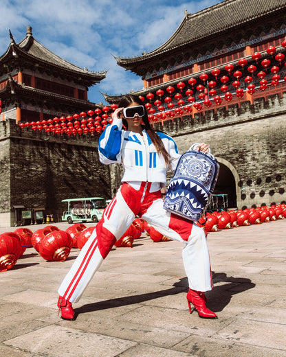 PORCELAIN TIGER PHOENIX SHARK BACKPACK