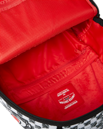 SCRIBBLE DRIBBLE CHECK BACKPACK