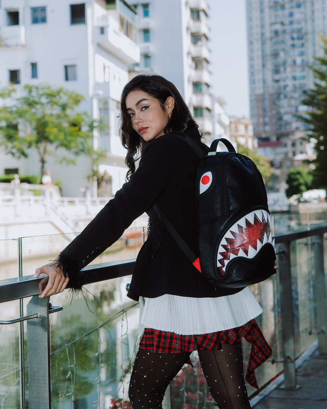 BIG BITE LUCID CLEAR SHARK BITE BACKPACK