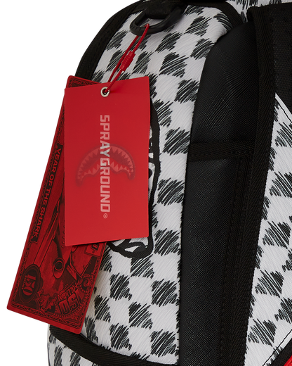 SCRIBBLE DRIBBLE CHECK BACKPACK