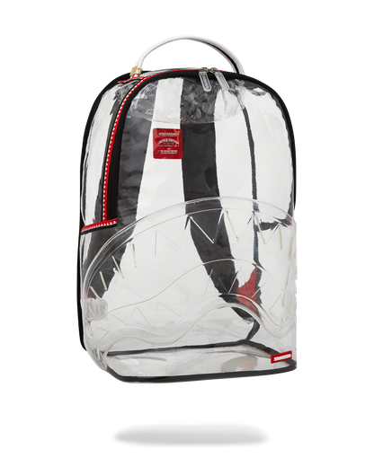 100% CLEAR BACKPACK SHARK