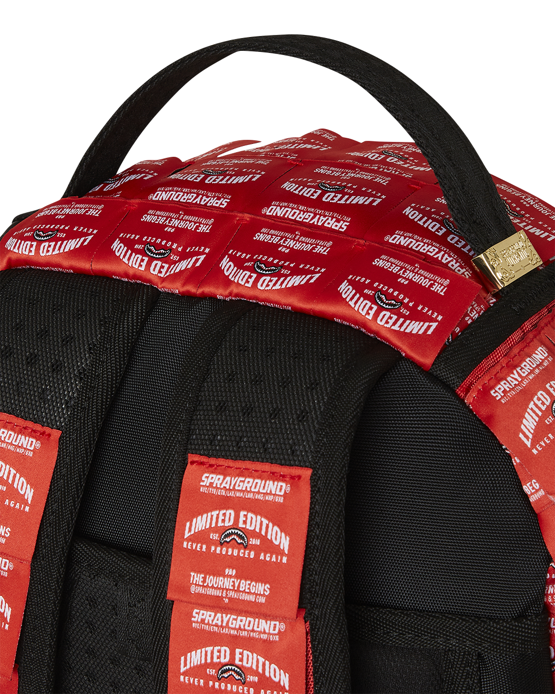 MADE OF WOVEN LABELS SHARK BACKPACK