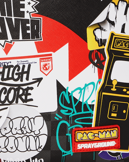 PACMAN LEVELED-UP ART BACKPACK