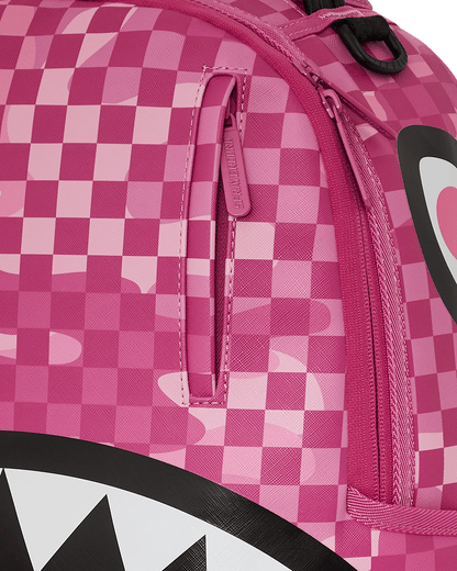 PINK CAMOCHECK BACKPACK