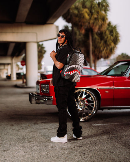 SCRIBBLE DRIBBLE CHECK BACKPACK