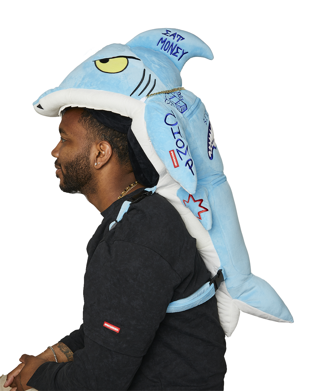STUFFED SAVAGE HOODY BACKPACK SHARK
