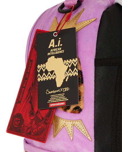 A.I. AFRICAN INTELLIGENCE PARADIGM OF THE PYRAMID BACKPACK - SANDFLOWER COLLAB