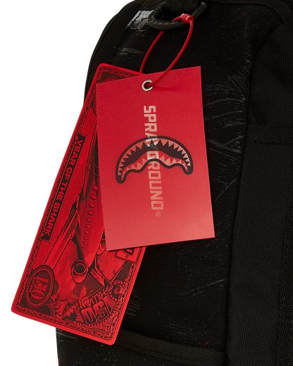 SHARK CENTRAL ACRYLIC ART DLX COTTON BACKPACK