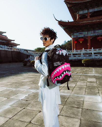 SHARK CENTRAL ACRYLIC ART DLX COTTON BACKPACK