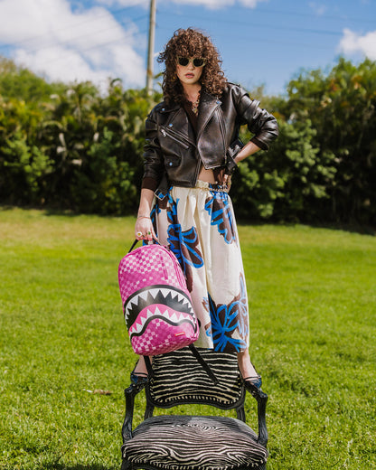 PINK CAMOCHECK BACKPACK