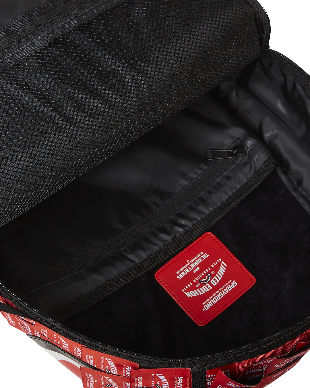 MADE OF WOVEN LABELS SHARK BACKPACK