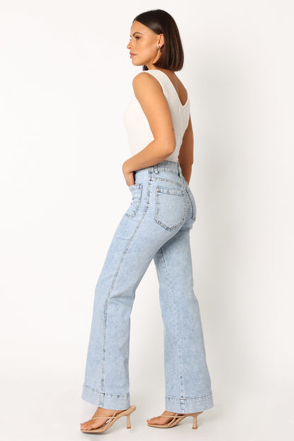 Nico Wide Leg Jean - Blue