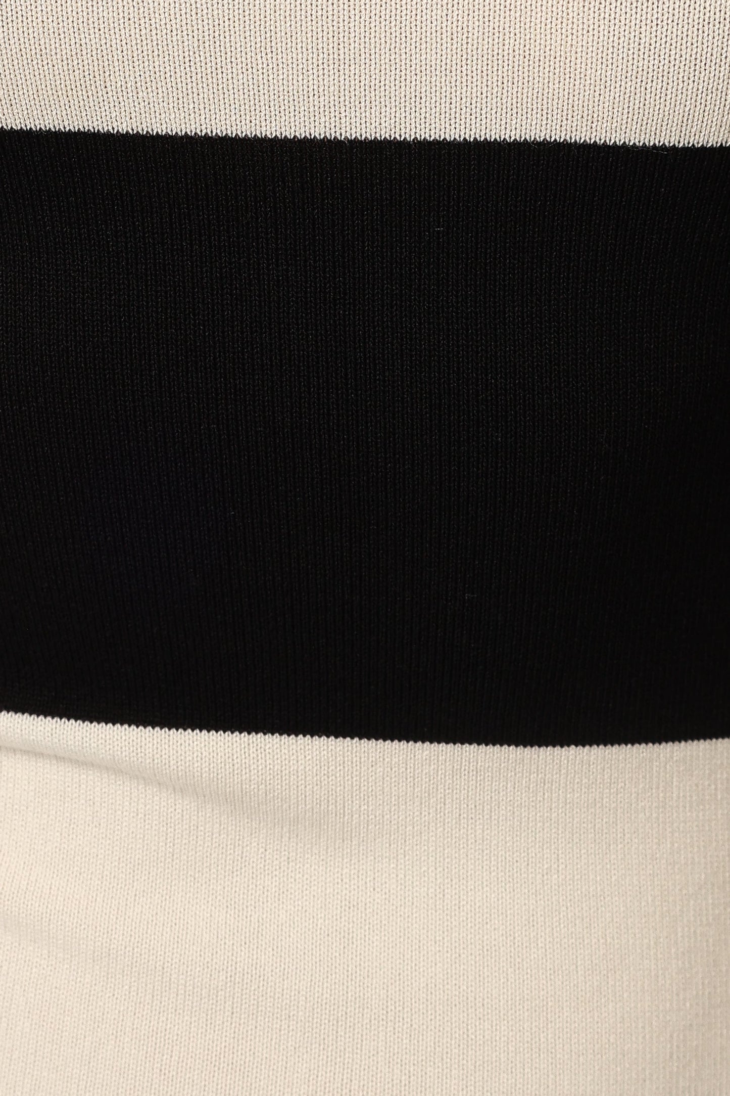 Bridget Midi Dress - Cream/Black Stripe