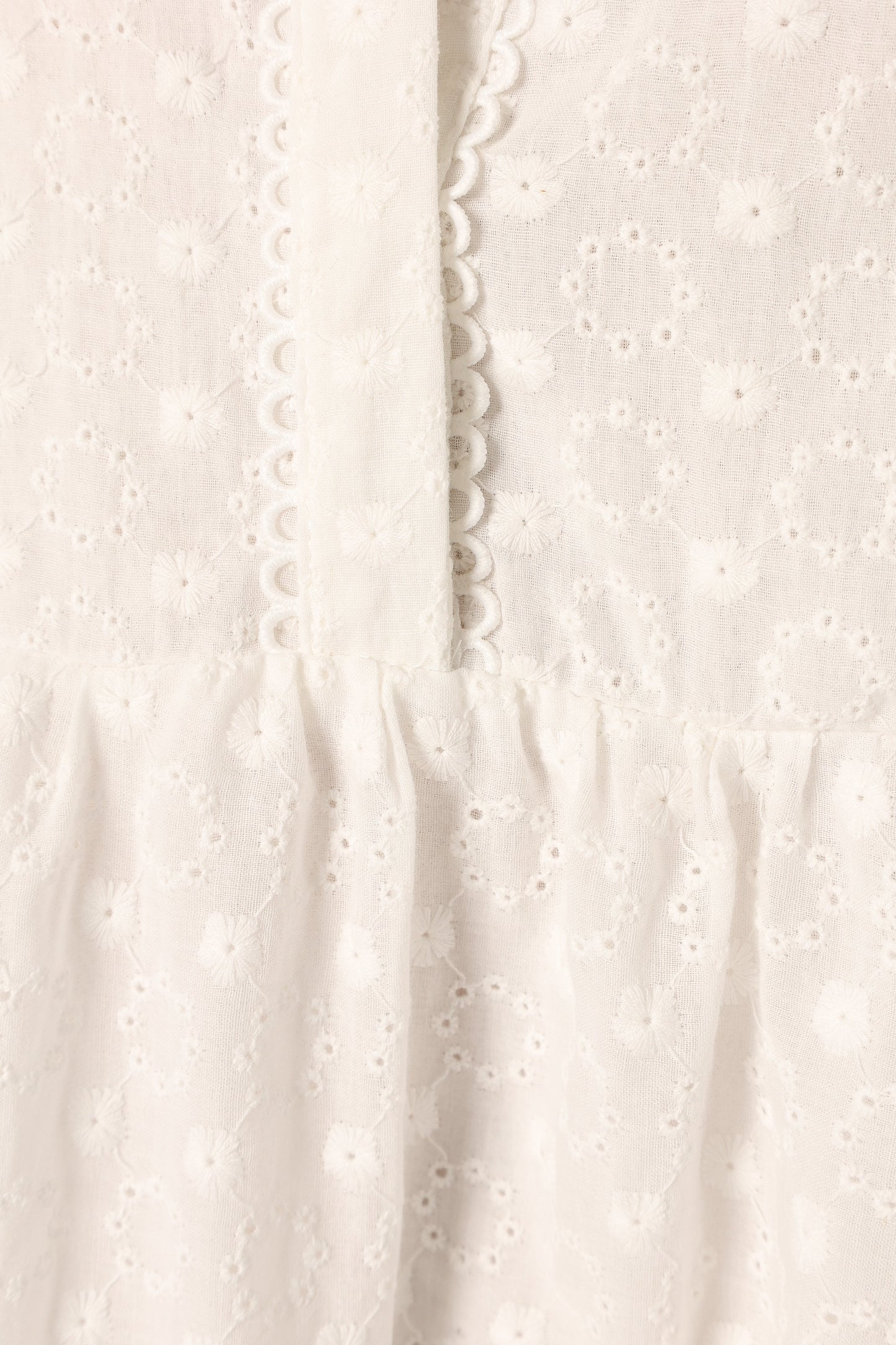 Delia Long Sleeve Mini Dress - White