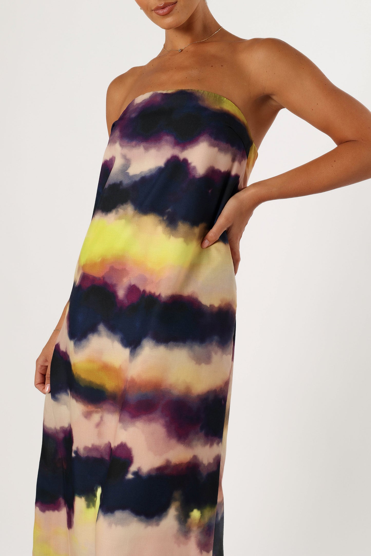 Oasis Strapless Maxi Dress - Storm