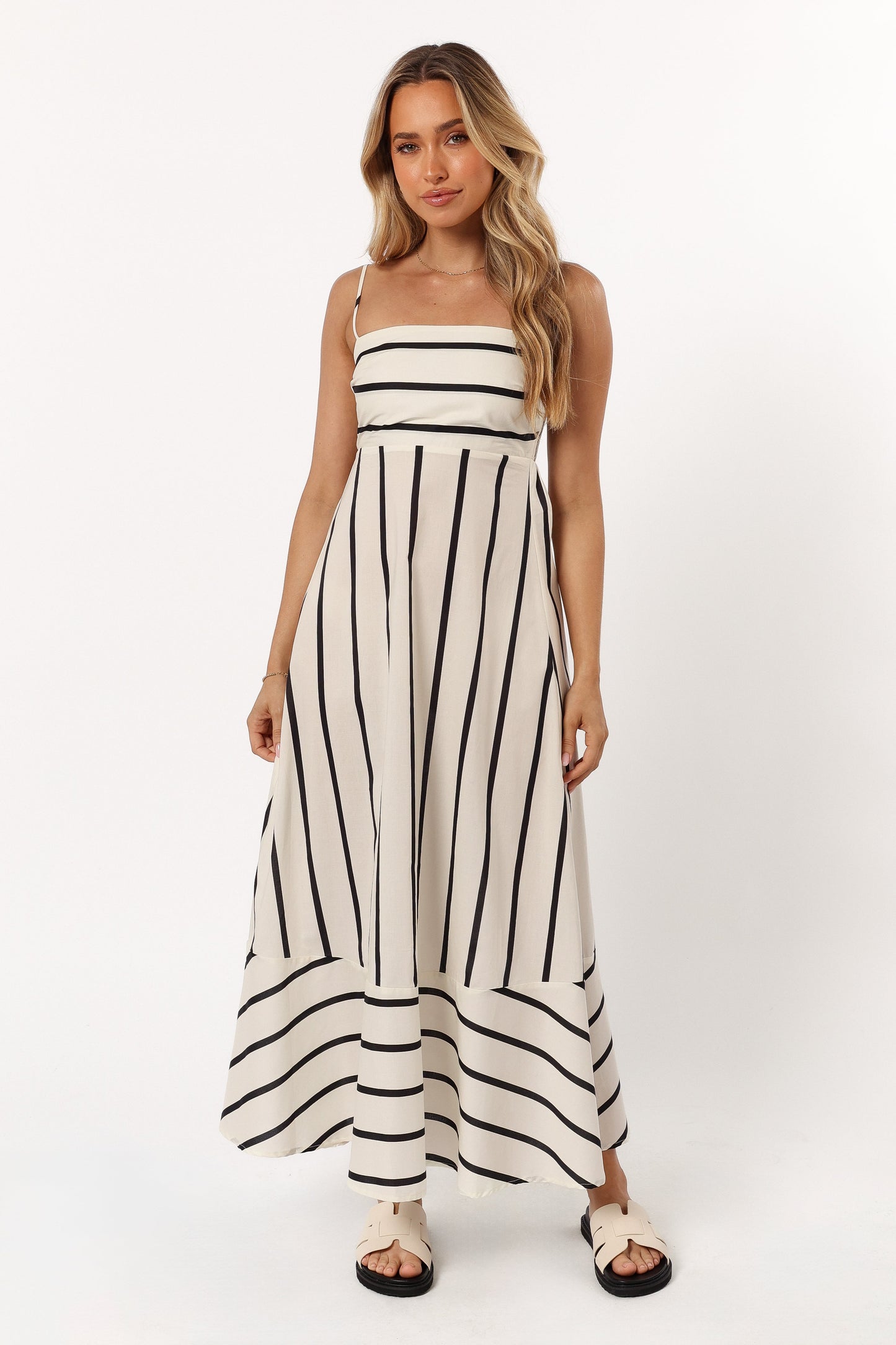 Shantelle Midi Dress - Cream Stripe
