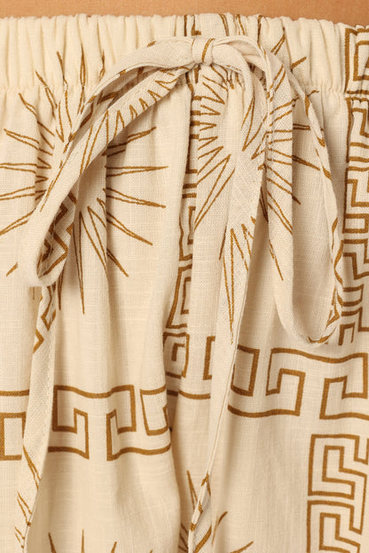 Penny Short Set - Beige Print