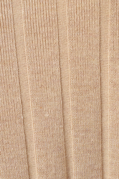 Silvie Short Sleeve Knitted Set - Beige