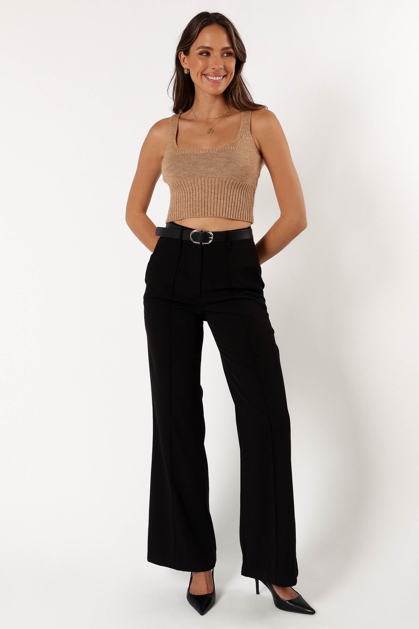 Isabel Sweater Top - Beige