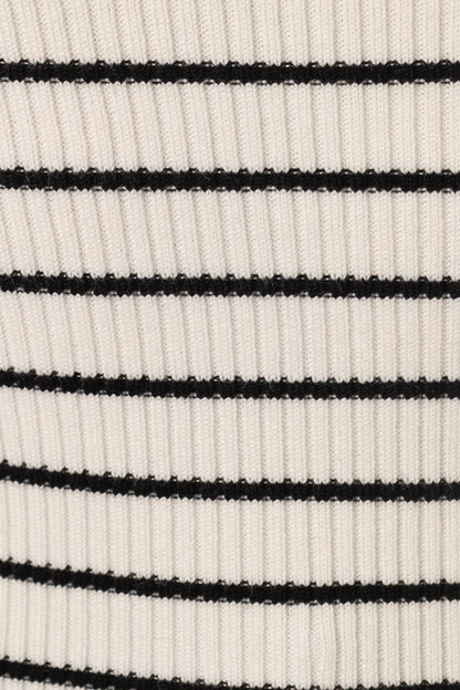 Kiersten Knit Top - White Black