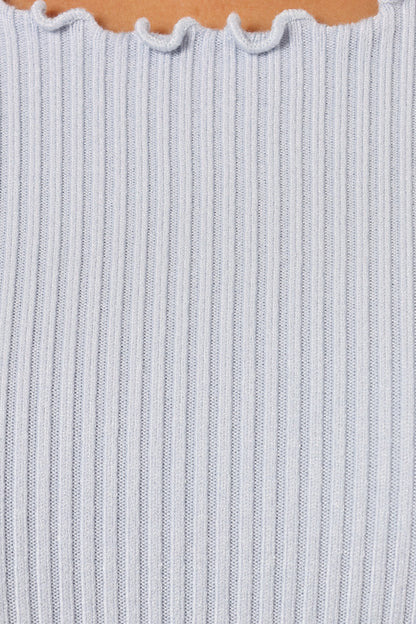 Kya Knit Top - Light Blue